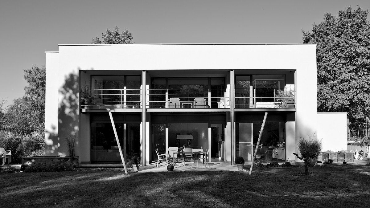 Réalisation Dinjart - Châssis alu à Chaumont-Gistoux - Architecte Jean-Bodart