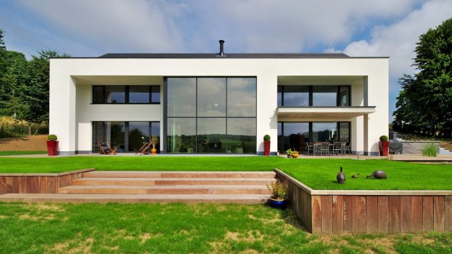 Réalisation Dinjart - Châssis alu à Glabais - Architecte Jean-Bodart